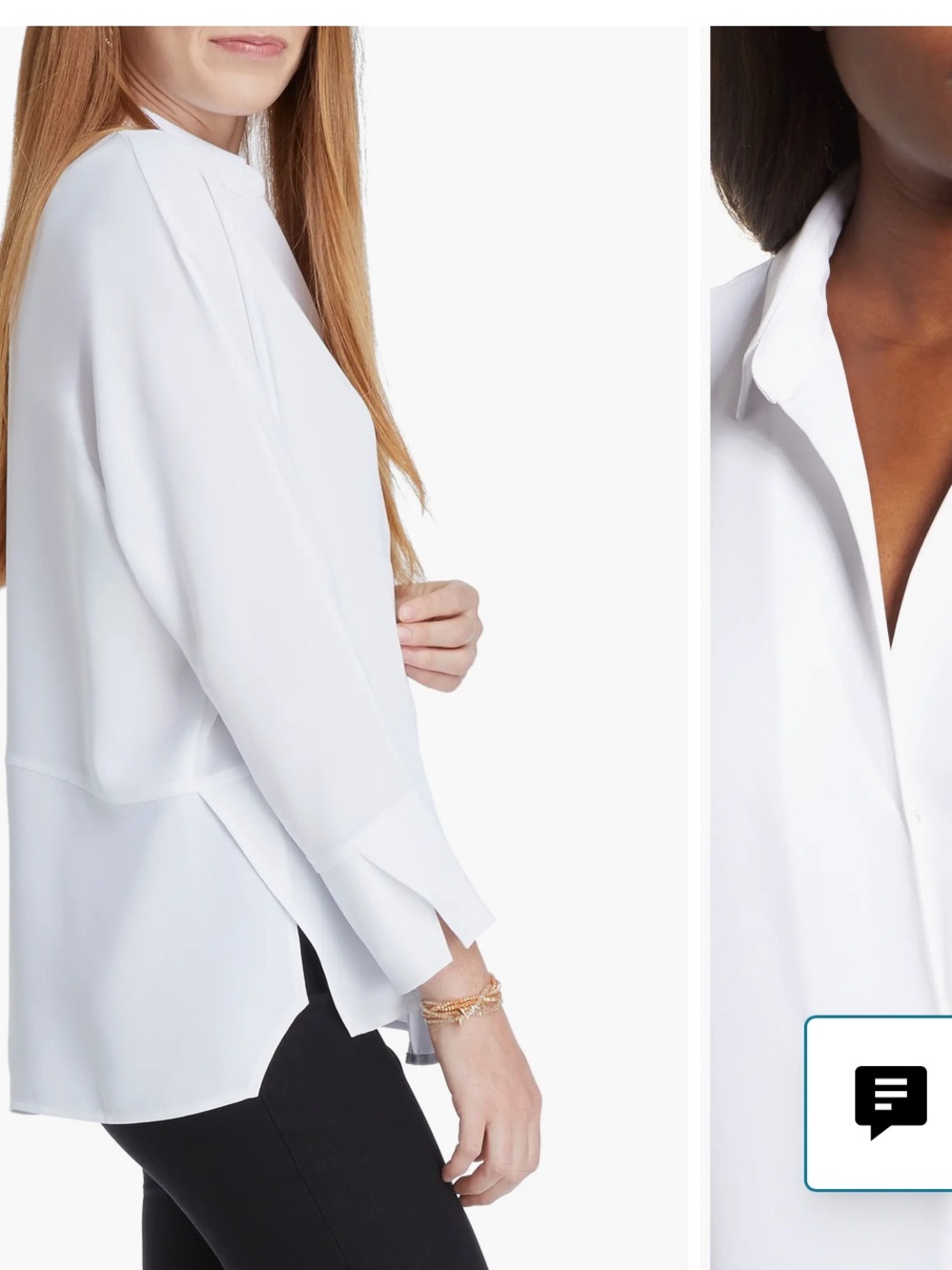 Nic and Zoé Flowing Ease Blouse Sz XL